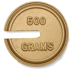 Weight 1P CI Slot 500g CL6 Accrd TR